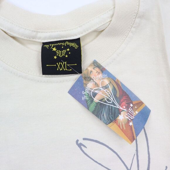 HUF X Smashing Pumpkins Bye June T-Shirt Bone Natural 2XL XXL NEW NWT - Picture 10 of 10